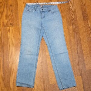 J. Jill Blue Straight Leg Jeans Classic Design